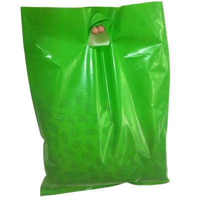 China Recyclable Custom Biodegradable PE Plastic Shopping Bag With Handle for sale