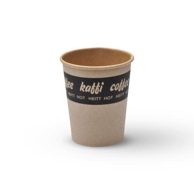 China Customized Logo 16 Ounce Disposable Printed Disposable Paper Cups Single Wall Packaging Hot Coffee Cups for sale