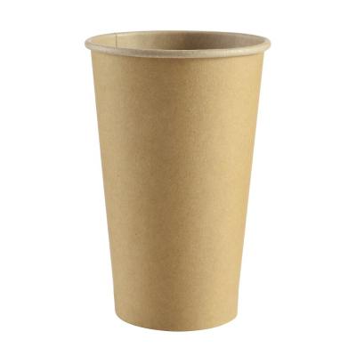 China 16oz Compostable Hot Drink Cup Packaging Disposable Disposable Paper Cup for sale