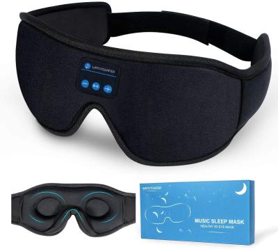 China Comfortable Headband Music Sleep Eye Mask BT 5.0 Stereo 3D Eye Mask Headset Wireless Earphone for sale