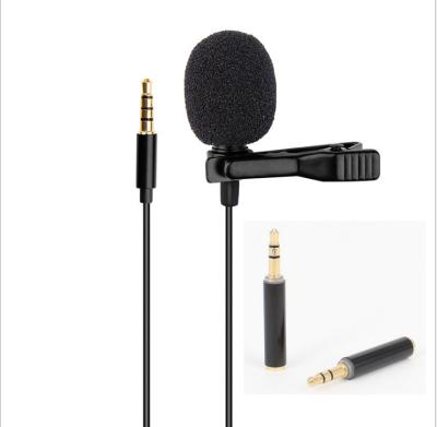 China Lavalier Microphone 3.5mm Laptop Mini Microphone Live Equipment Smartphone Mic Phone Recording Lapel Recording MY188 for sale