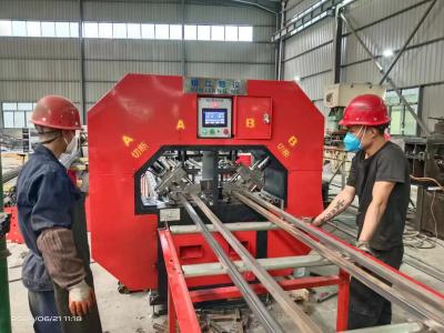 China 6 Meters Automatic Steel Square Tubing Notching Punching Press Machine for sale