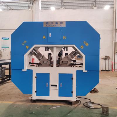 China Elevator Shaft Channel Steel Punching And Cutting All In One Machine for sale