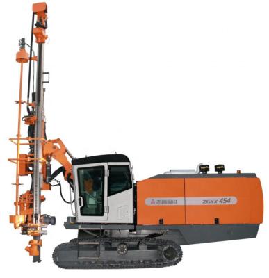 China Construction worksÂ   ZGYX-454 new design air compressor drilling rig integrated automatic DTH drilling rig for sale