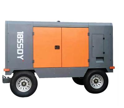 China 185SDY 24bar high air pressure lubricated electric portable compressors screw air compressor for drilling rig for sale