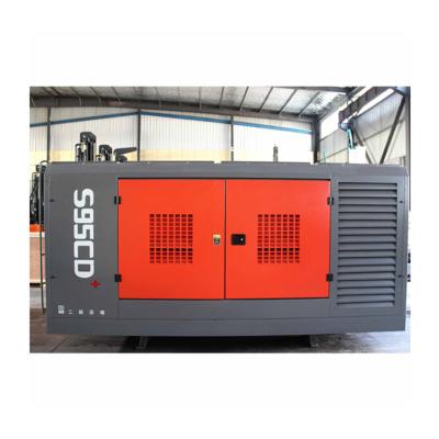 China New Lubricated Screw Air Compressor Diesel Brand New High Power Compressed Air Compressor for sale