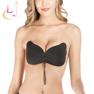 China Breathable Double Push Up Silicon Invisible Bra For Sexy Women for sale