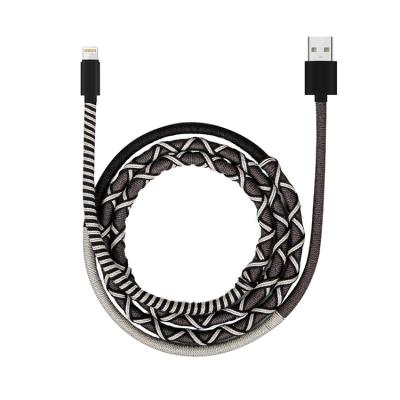 China Brand New Double Side Insert Low Price Braided Fast Charging Usb Cable Unique Special Colorful for sale