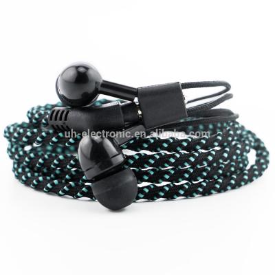 China Hot Sale URIZONS New Design Spiral Cable Rope Comfortable Wearing Braided Earphone With MIC for sale