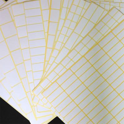 China Waterproof 15 Sheets 24 Size White Paper Blank Label Self Adhesive Sticker Labels Labels Programmable Label Stickers for sale