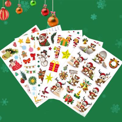 China Decorative Sticker Customized Adhesive Printing Stickers Labels For DIY Christmas Die Cut Sticker Decoration Kiss Cut Sticker Sheet for sale