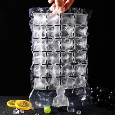 China Customized Disposable 24 Clear Disposable Clear Mold Trays Self Seal Plastic Ice Cube Packing Bags For Ice Freezing Making Beverage for sale