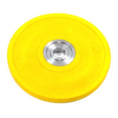 China Universal Colorful Commercial Level Competition Gym Equipment Bumper Plate Rubber Bumper Plates for sale