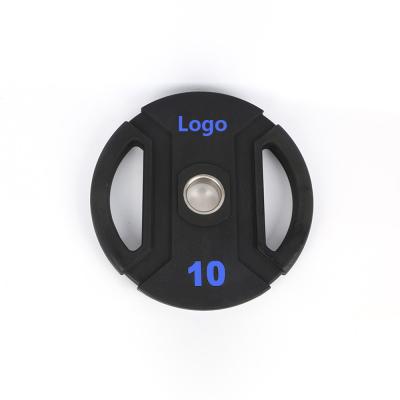 China New Arrival Universal Logo Weightlifting Custom Urethane Lb 2 Inch PU Weight Plates for sale