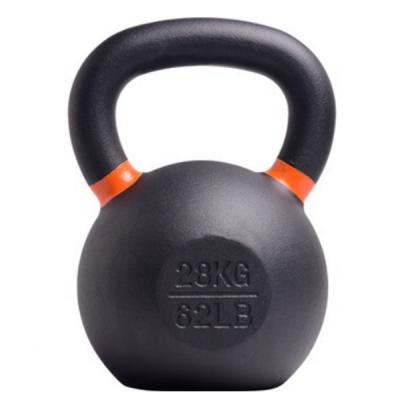 China Commercial Use Weightlifting Training Powder Competition Coated Logo Gym Fitness Cast Iron Custom Kettlebell for sale