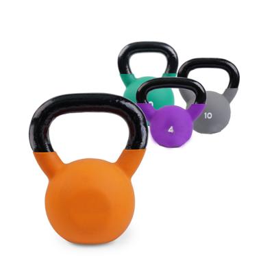 China Custom Colored Wholesale Crossfitness Weightlifting Neoprene Dipping Iron Kettlebell Vinyl Kettlebell for sale