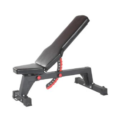 China Modern Adjustable Folding Exercise Workout Bench Drop Slope Gym Equipment Flat Weight Bench for sale