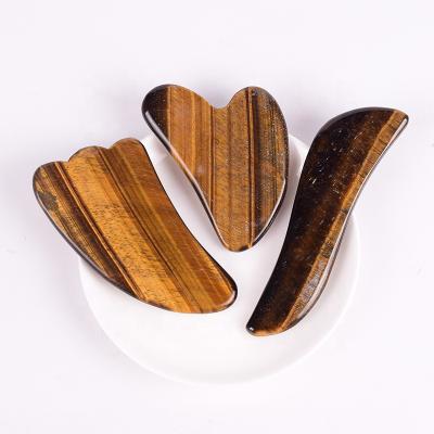 China Portable wholesale high quality bian stone tools professional low price tiger eye gua sha for sale