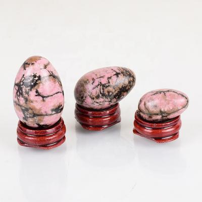 China China natural pink stone eggs hand-polished model postpartum jade recovery health care model red yoni eggs for sale