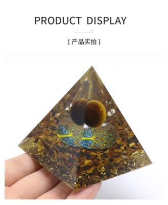 China China Wholesale Energy Orgonite Gemstone Orgone Crystal Pyramid Obsidian for sale