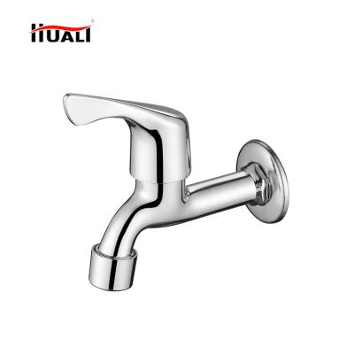 China Factory Price Modern Cheap Wall Mounted Washing Machine Faucet Faucet Single Handle Chromed Body Bibcock Modern OEM Quick Open For Bathroom for sale