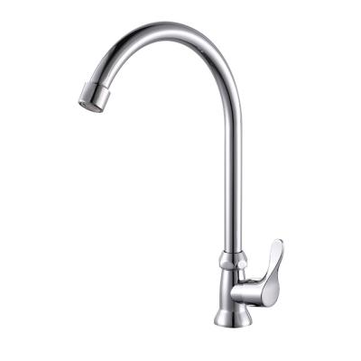 China Southeast Asia Good Price OEM Kitchen Faucet Single Hole Cold Water Zinc Kitchen Faucet Modern Sink Faucet for sale