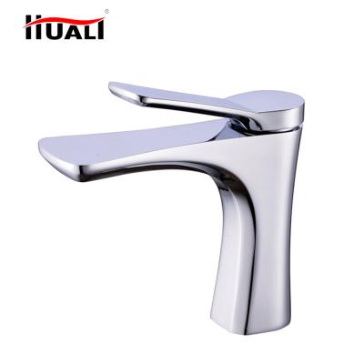 China Modern Designed Brass Basin Faucet Metered Chrome Basin Faucet Face Wash Bathroom Faucet Mixer Tap Basin Faucets for sale