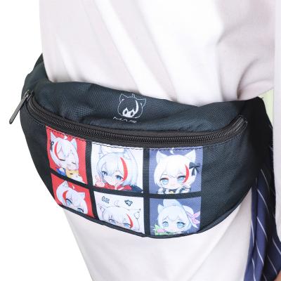 China Water proof Hot selling Custom logo acceptable wholesale fashion adjustable belt travel sport unisex canvas fanny pack waist bag for sale