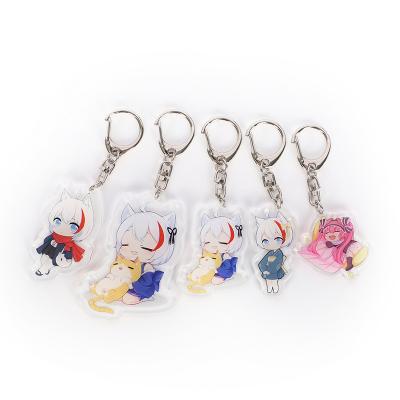 China Decoration Acrylic Keychain Manufacturer printed customized Acrylic shaped Keychain for gift for sale