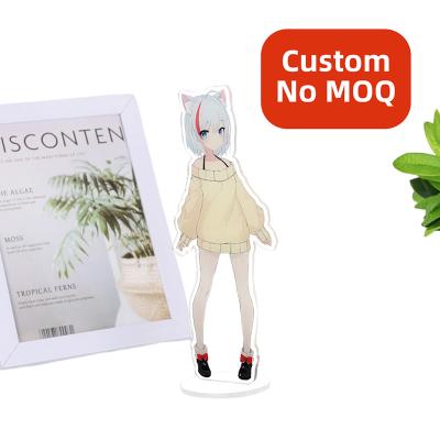 China Modern Customized Custom Clear Anime Linked Acrylic Standee Cartoon Character Desk Display Standees for sale