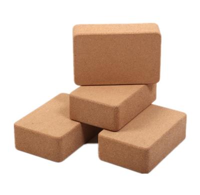 China Eco Friendly Cork High Density Cork Yoga Blocks Anti Slip Brick for sale