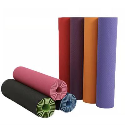 China Wholesale Unique Custom Exercise Logo Printing Recycled Gym Tape Yoga Mat With Strap Manufacturer for sale