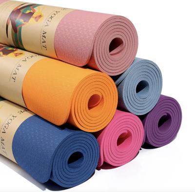 China High Quality Recycled Material Lines Exercise Posutre Tape Caucho Yoga Balance Mat With Carrier Bag Manufacturer for sale