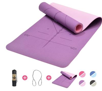 China Wholesale Eco-Friendly Yoga Exercise Mat And Piltes Gym Fitness Band Hot Selling Anti Slip Texture Exercise Mat for sale