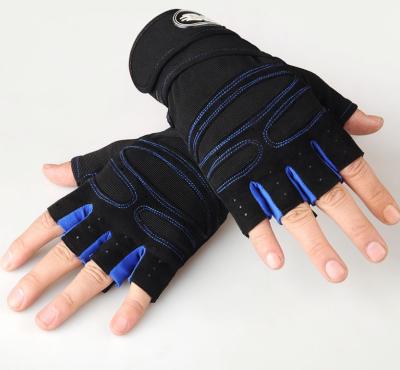 China Custom logo unisex anti slip weightlifting men and women gym gloves manufacturer for sale