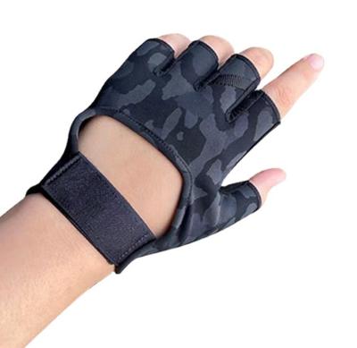 China Factory direct unisex boody building half finger gym gloves with wrist support wholesale for sale