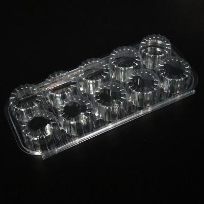 China Customized Recyclable Packaging Transparent Food Grade Blister PET Packaging Tray For Vegetables Fruit for sale