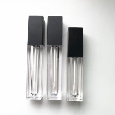 China Food Safe Lip Gloss Wand Tube Custom Clear 5ml Empty Container With Wands Brush Lip Gloss Tube for sale