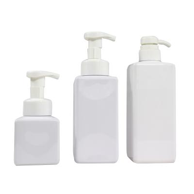 China Luxury New Design Cosmetic PETG 100ml Square Body Lotion Pump Empty Plastic Bottle For Liquid Soap Hand Wash for sale