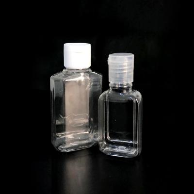 China Empty Refillable Plastic Hand Sanitizer Bottle Hand Sanitizer 30ml Squeeze Displacement Bottle With Stand for sale