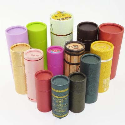 China Liquid packing 1 oz paper tube for e bottle free sample liquid kraft paper tube packaging, eco-friendly round cardboard carton for sale