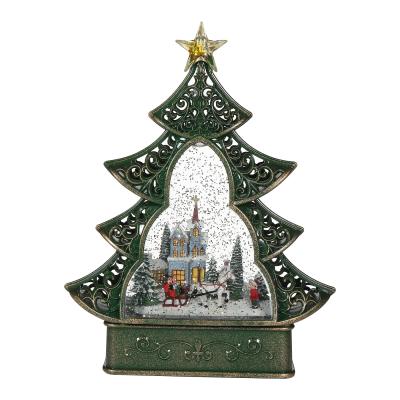 China Gift & Professional Christmas Decoration Manufacturers Design New Christmas Tree Shape LED Light Desktop Decoration Ornaments for sale