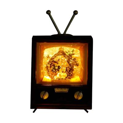 China Christmast Ornament 2022 New Acrylic Creative Romantic Atmosphere Christmas TV Music Led Night Light For Birthday Gifts for sale