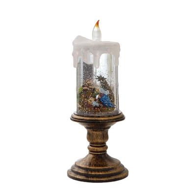 China Gift Water Swirling Candles Religion Or Home Decoration Battery Operated Flameless Light 2021 New For Christmas Decoration for sale