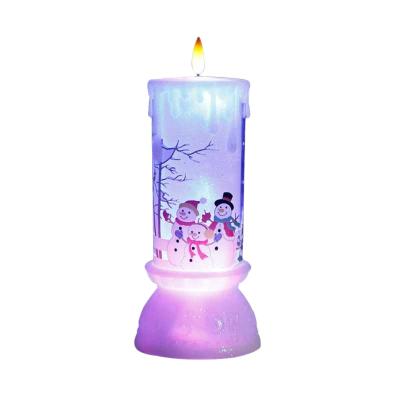 China 2022 New Novelty 3 AAA Batteries Creative Plastic Printed Candle Modeling LED Electronic Candle Lantern for sale