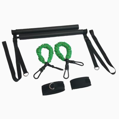 China Wholesale hot sale adjustable steel/foam/latex//pp/neoprene gym yoga pilates bar with resistance band for workout for sale