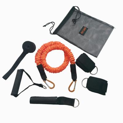 China Body Buliding resistance band with aluminum carabiner resistance tube with cover kit for sale