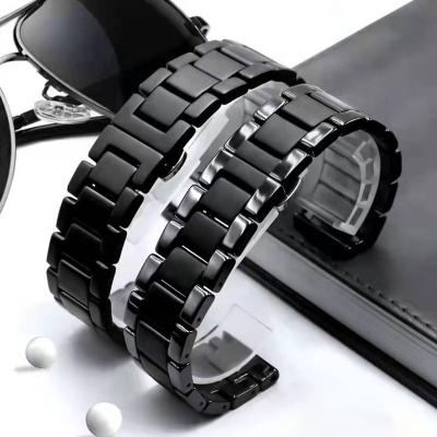 China Fanshion New Arrival Smart Wristband Ceramic Watch Band For Apple Watch Strap Stainless Steel Buckle For iwatch Ceramic Band for sale