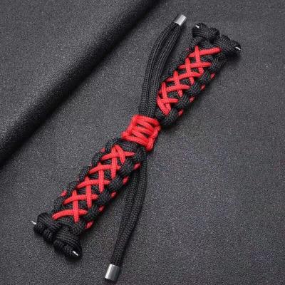 China New Designer Charm Handmade Paracord Canvas Watchband Nylon Bands For Apple Watch 7 Se 6 Strap 45mm 42mm For Women Men for sale