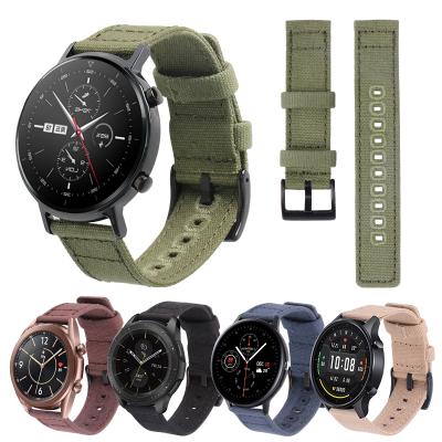 China Fanshion Fabric Quick Release Watch Band Replacement NATO Canvas Watch Strap 18mm 20mm 22mm 24mm For Women Men for sale